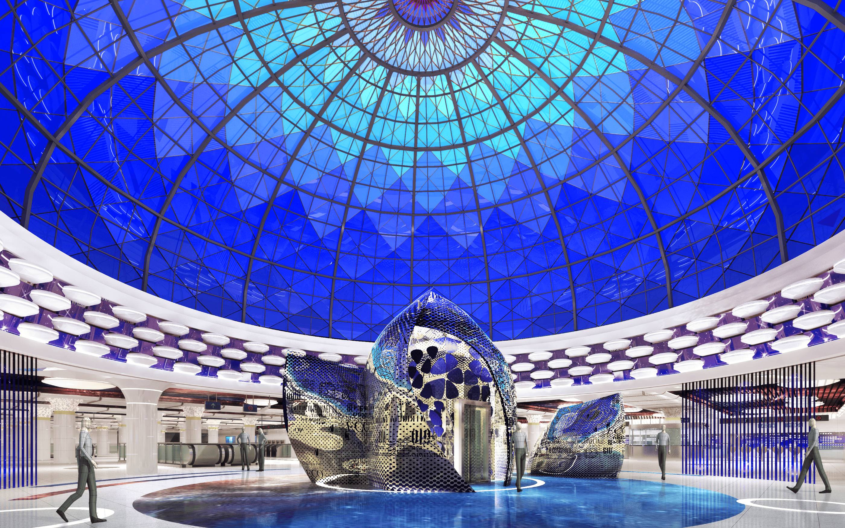 揭秘武汉商务区站穹顶幕墙的科技美学密码