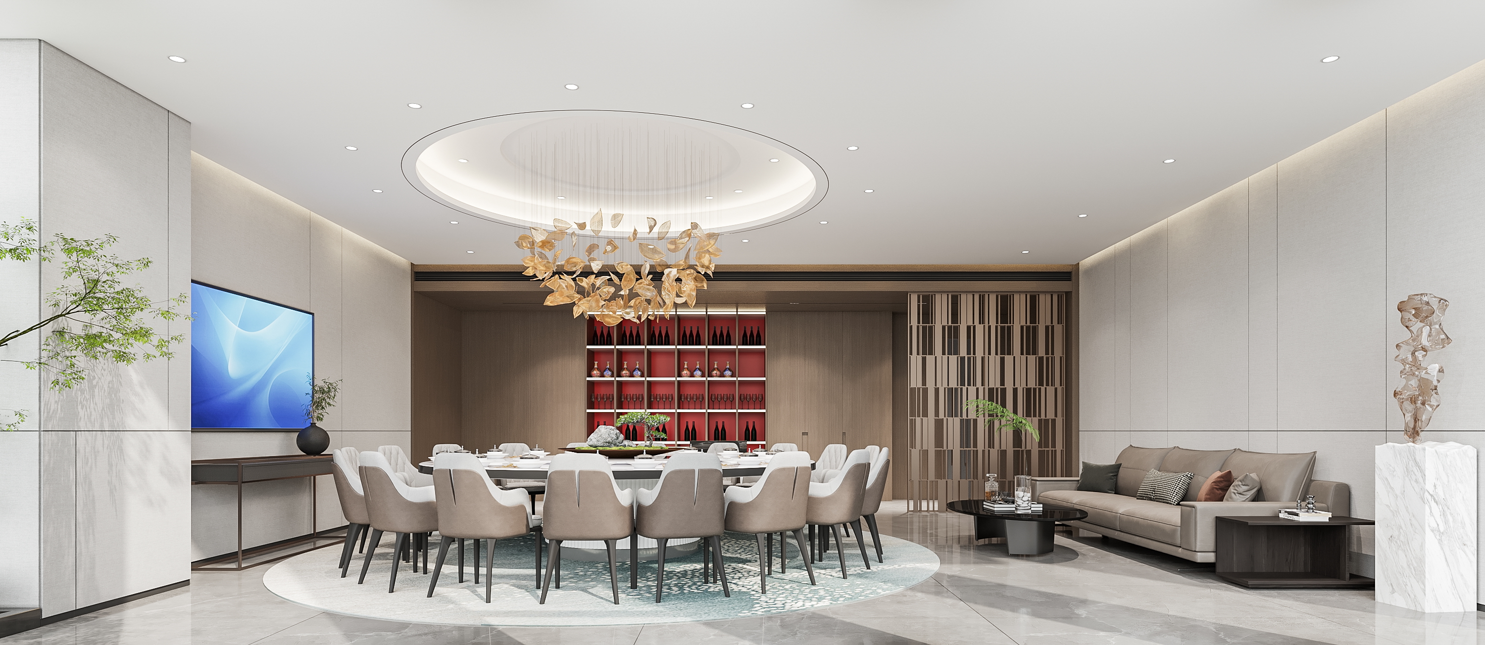 二层餐厅大包房